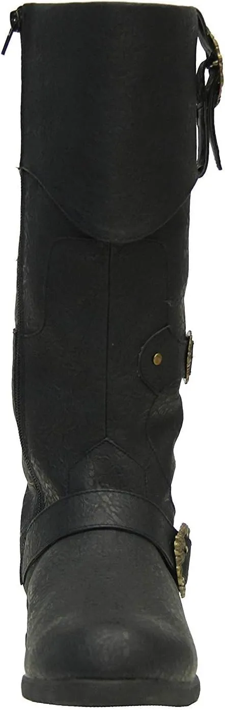 Caribbean Pirate Boots Adventure Footwear Halloween Costume Renaissance Medieval Cosplay
