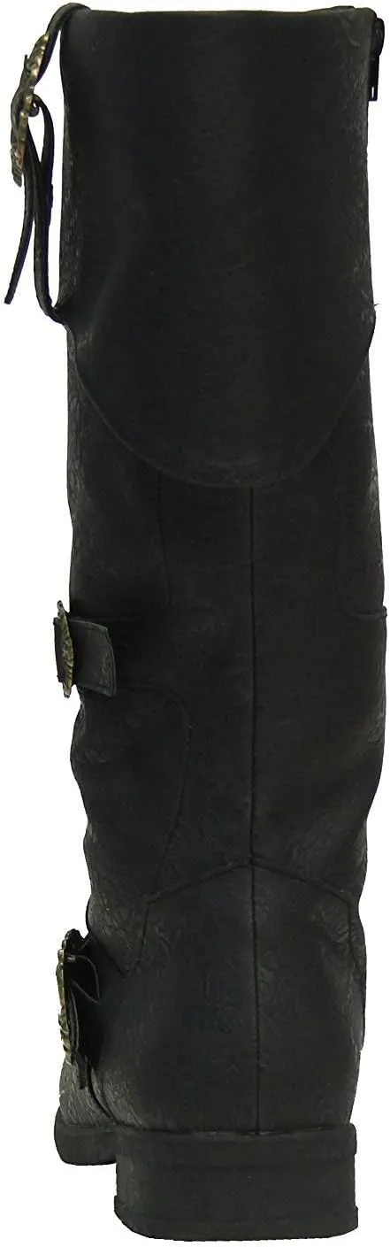 Caribbean Pirate Boots Adventure Footwear Halloween Costume Renaissance Medieval Cosplay