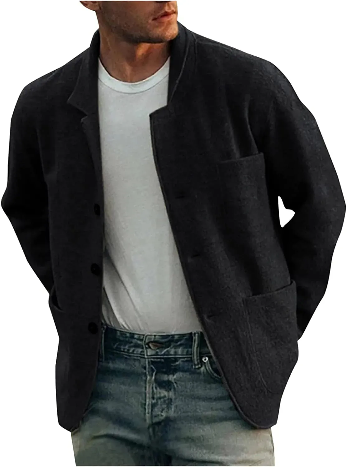 Casual Blazer For Men Summer Elegant Pullover