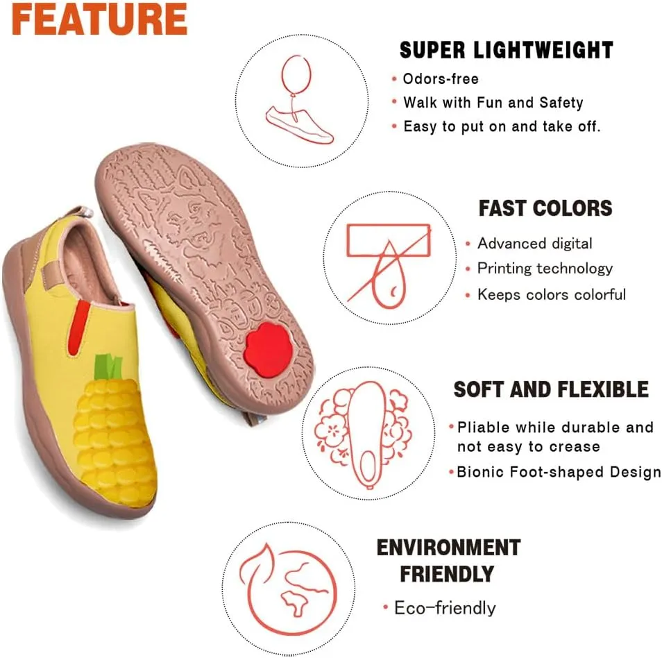 Casual Shoes for Boys Girls Art Painted Slip On Loafers Lightweight Fashion Travel Walking Sneaker