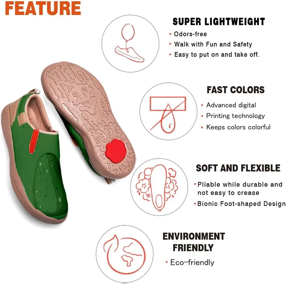 Casual Shoes for Men Art Painted Slip On Loafers Lightweight Fashion Travel Walking Sneaker