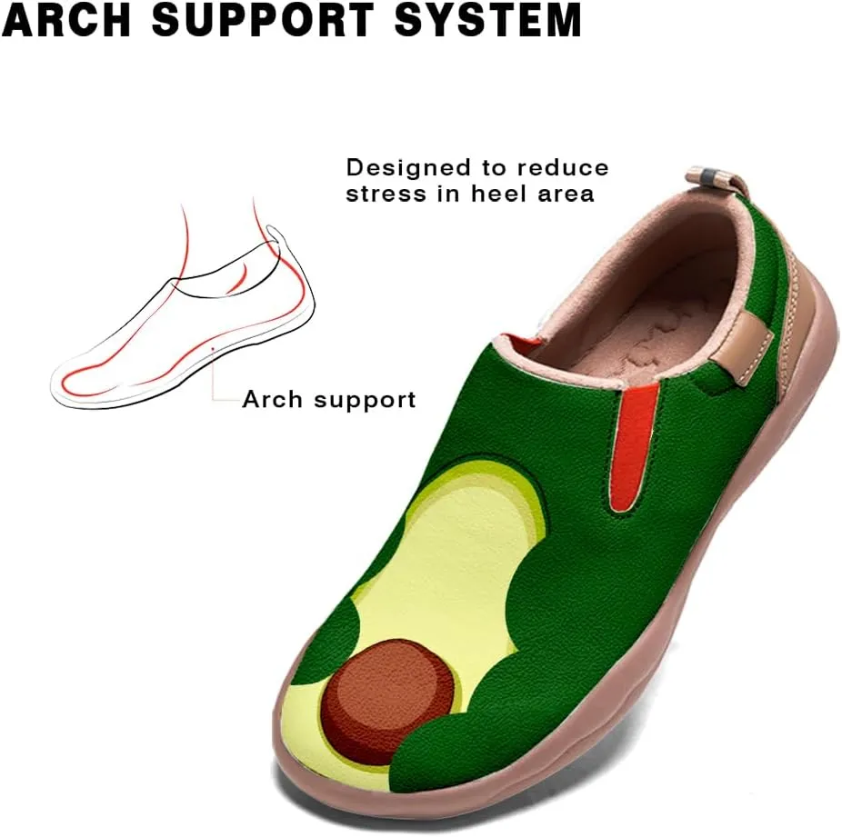 Casual Shoes for Men Art Painted Slip On Loafers Lightweight Fashion Travel Walking Sneaker