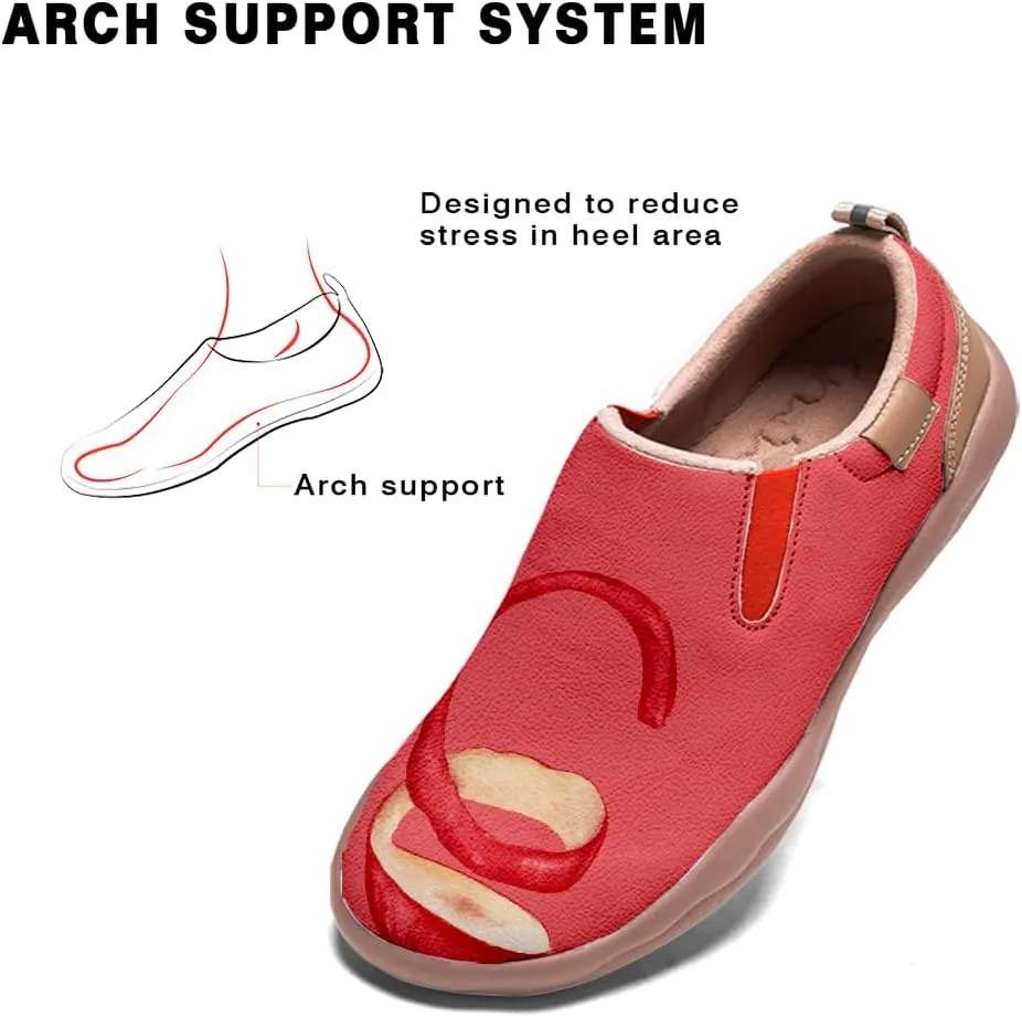 Casual Shoes for Women Art Painted Slip On Loafers Lightweight Fashion Travel Walking Sneaker