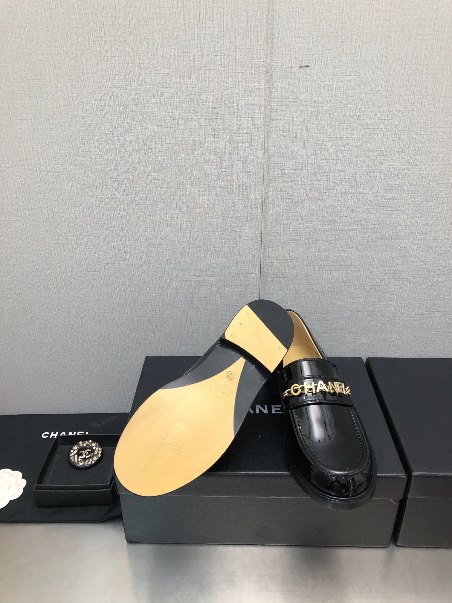 CC 25C Loafer Black Glossy Calf Leather 212974