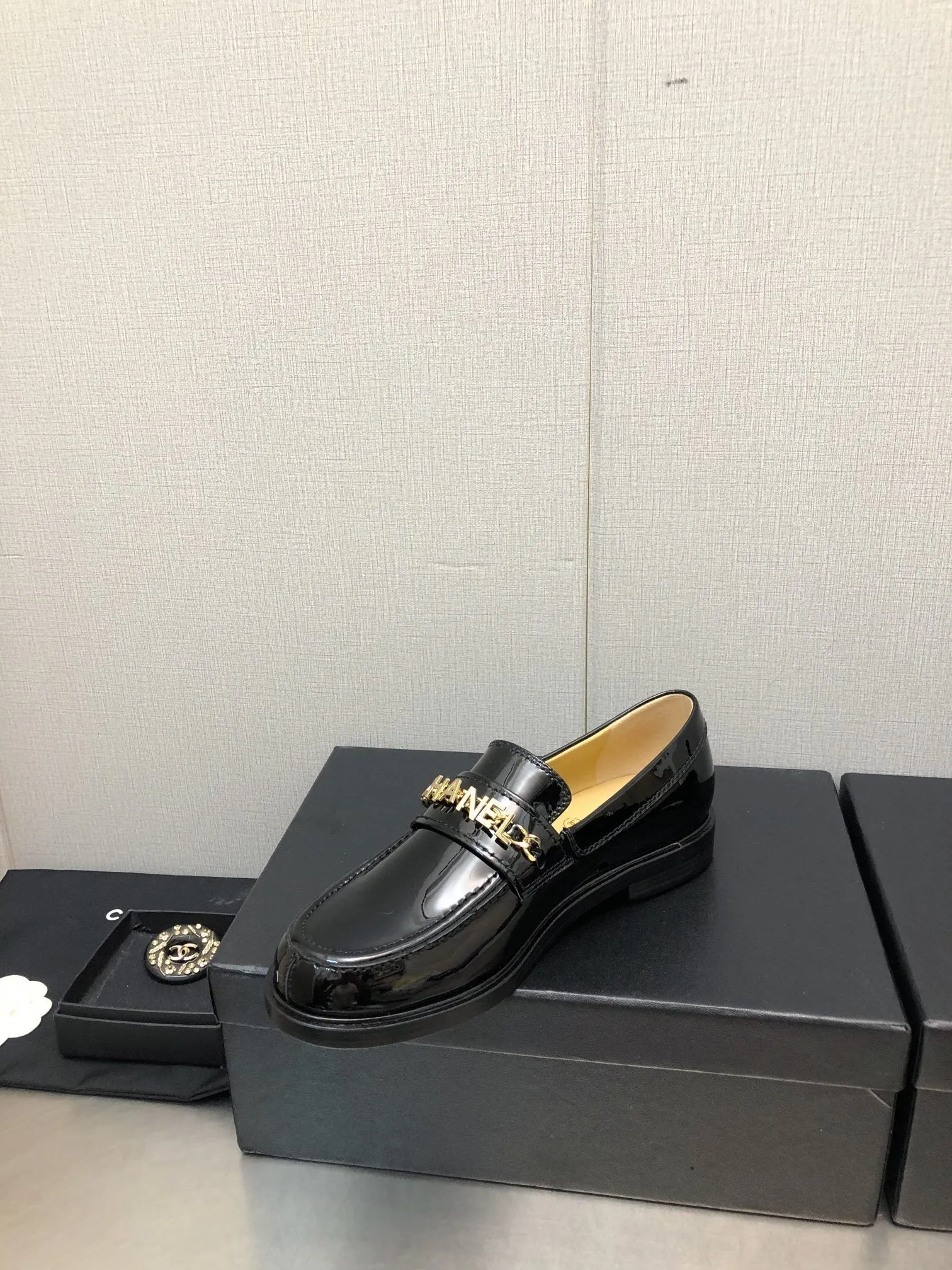 CC 25C Loafer Black Glossy Calf Leather 212974