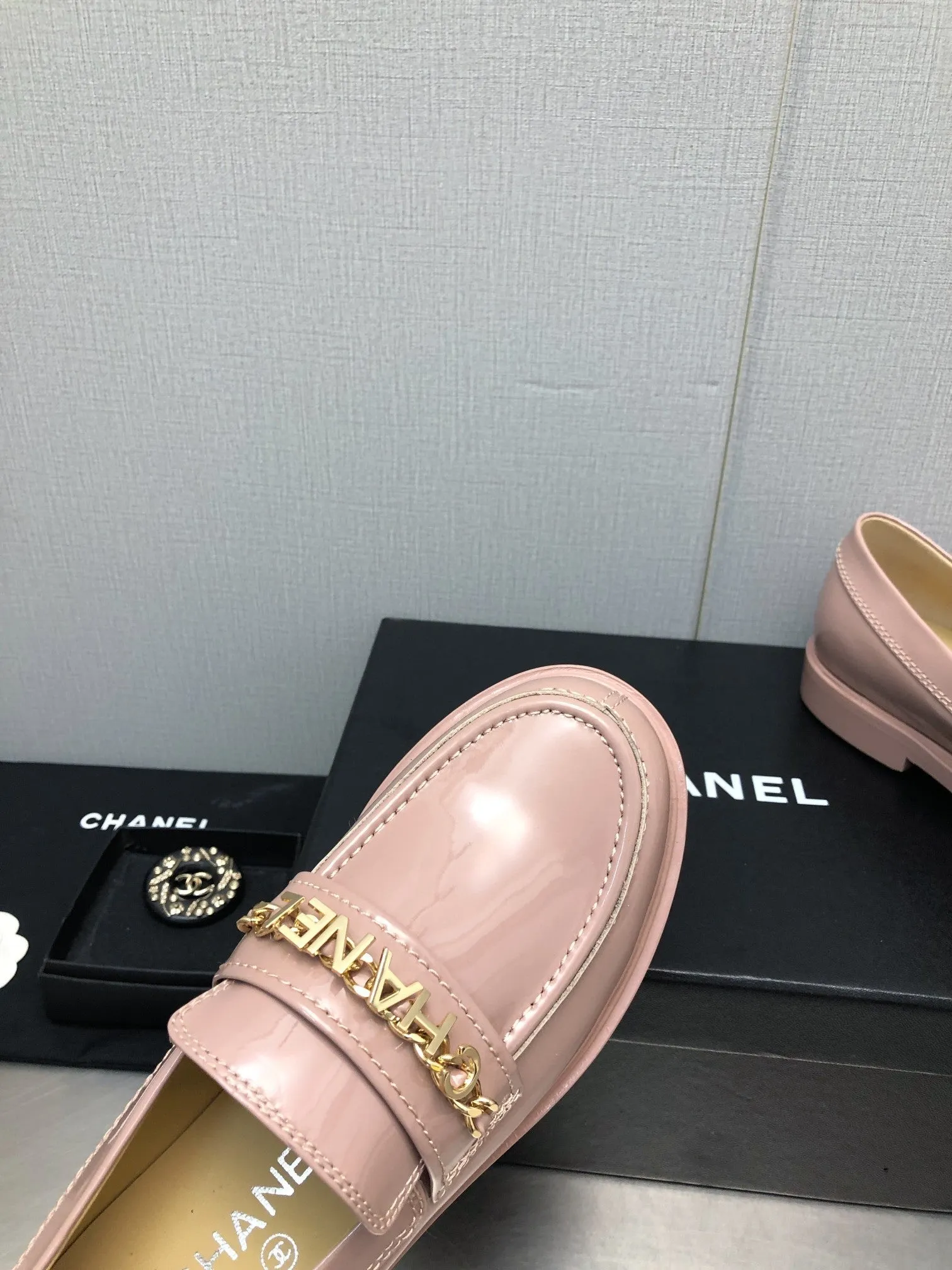 CC 25C Loafer Light Pink Glossy Calf Leather 212973