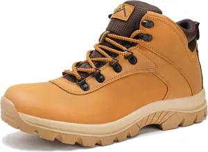CC-Los Men's DualTrek Waterproof Hiking Boots Work Boots Yellow Size 7-14 Wide