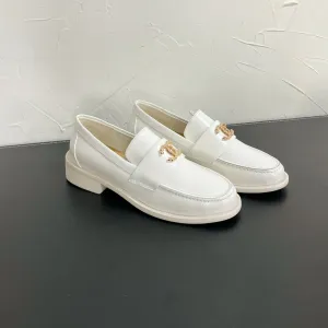 CC Moccasins Glossy White Calfskin 949656