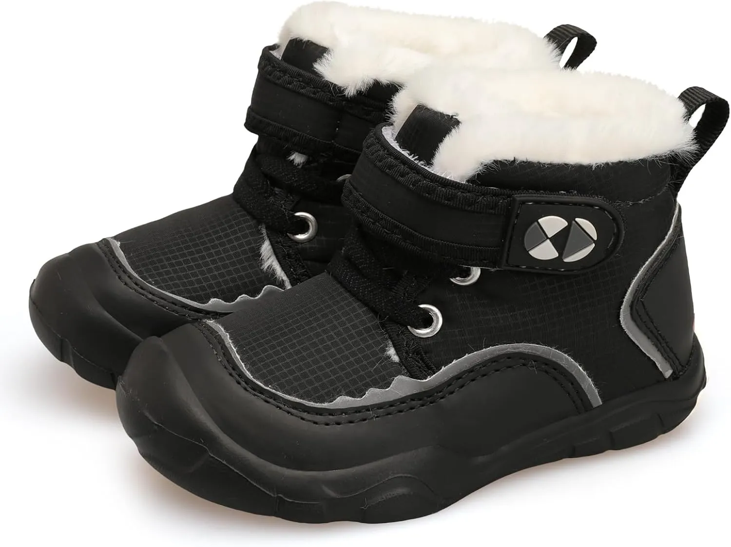 Centipede Demon Toddler Boots Boys Girls Winter Boots Waterproof Fleece Kids Snow Boots Faux Fur Booties Warm Walking Shoes for Indoor Outdoor