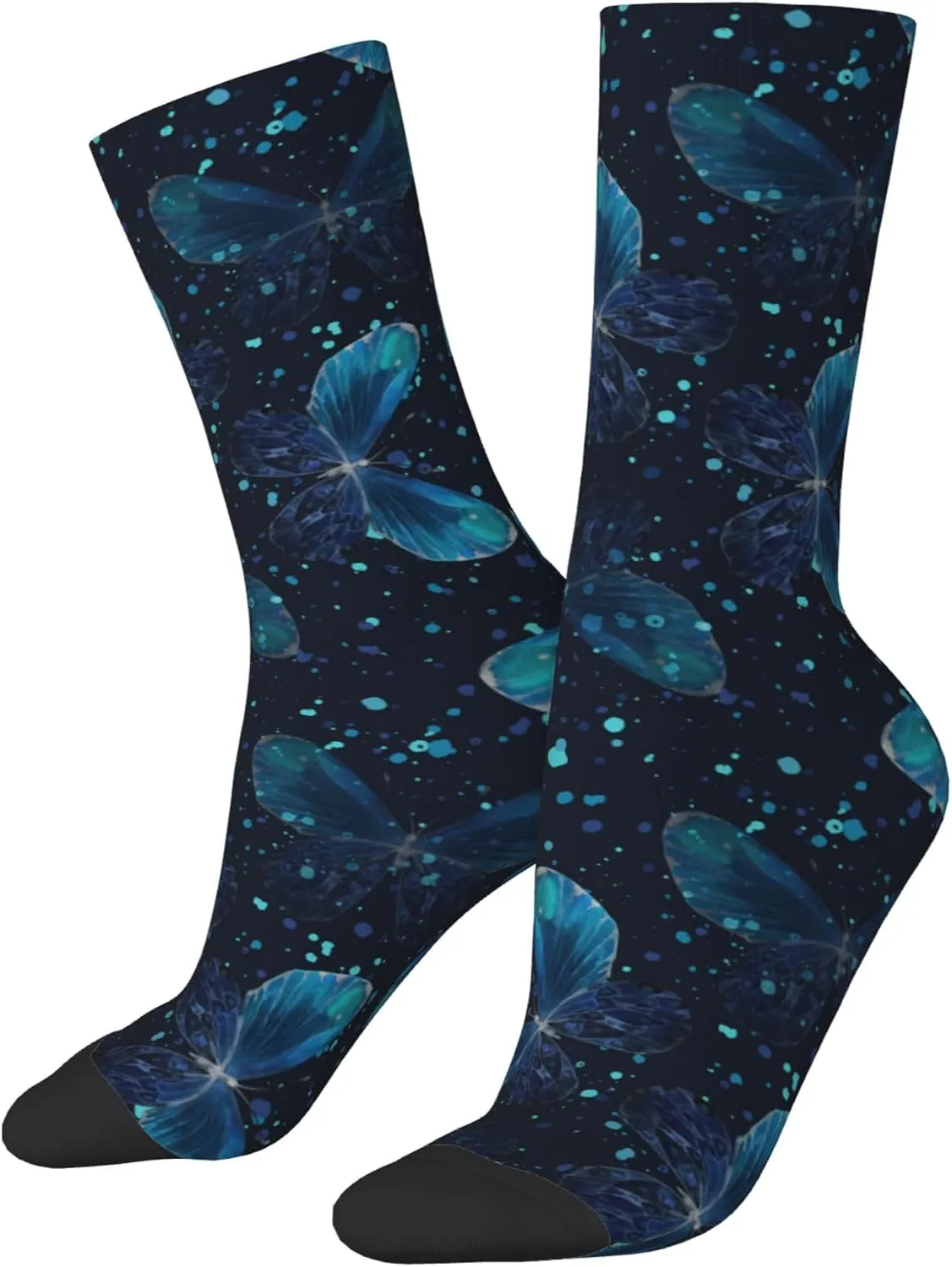 Cherry Blossoms Lake Crew Socks, Cool & Funny Socks for Women Men, Gifts Ideal