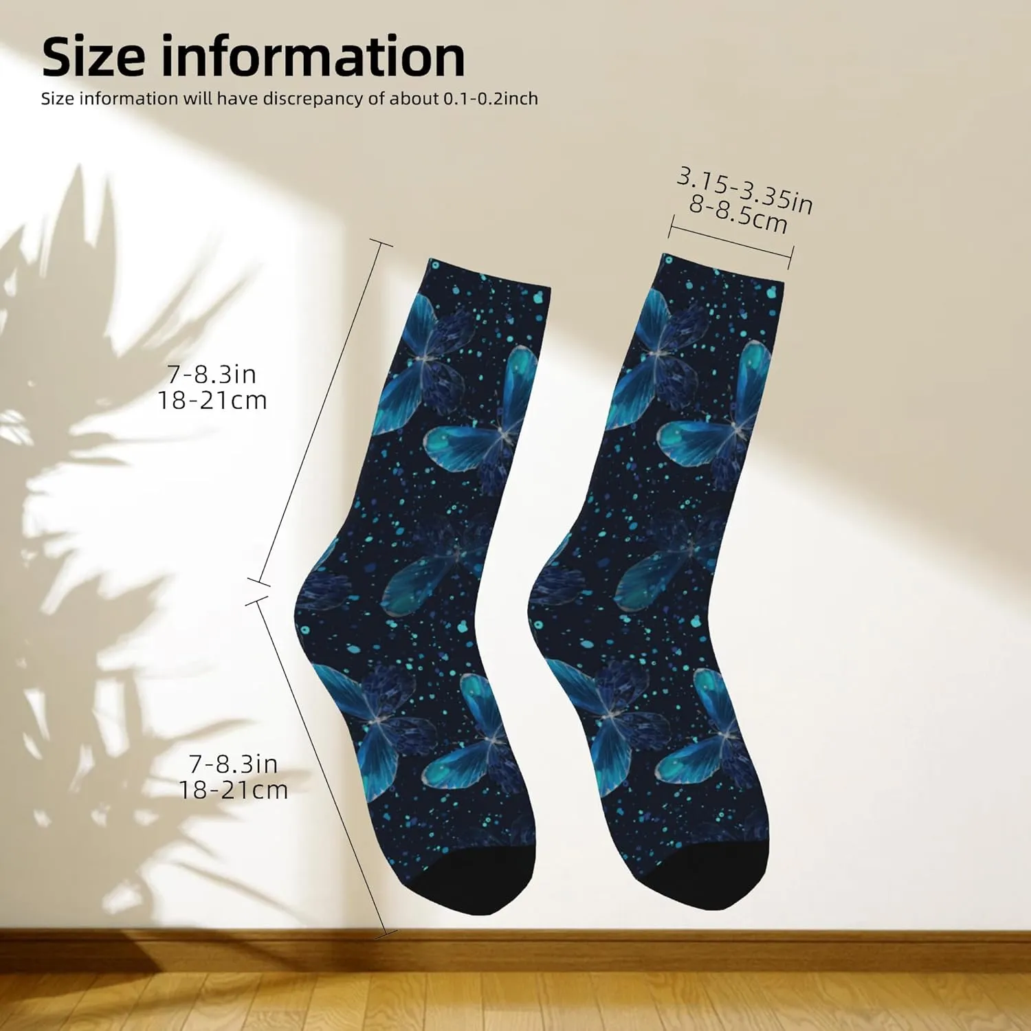 Cherry Blossoms Lake Crew Socks, Cool & Funny Socks for Women Men, Gifts Ideal