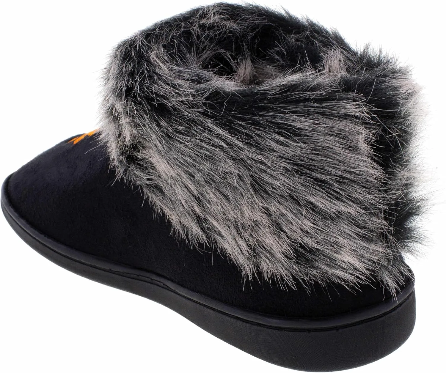 Comfy Feet Womens NCAA Faux Sheepskin Furry Top Indoor Outdoor Slippers