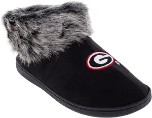 Comfy Feet Womens NCAA Faux Sheepskin Furry Top Indoor Outdoor Slippers