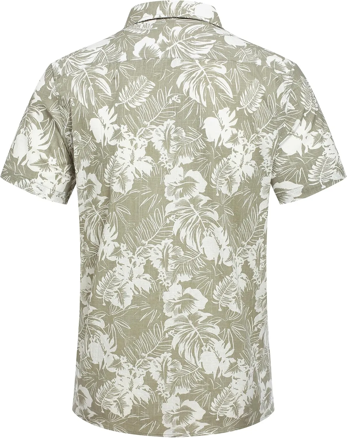 COOFANDY Mens Casual Cotton Linen Shirt Short Sleeve Button Up Shirts Summer Beach Top