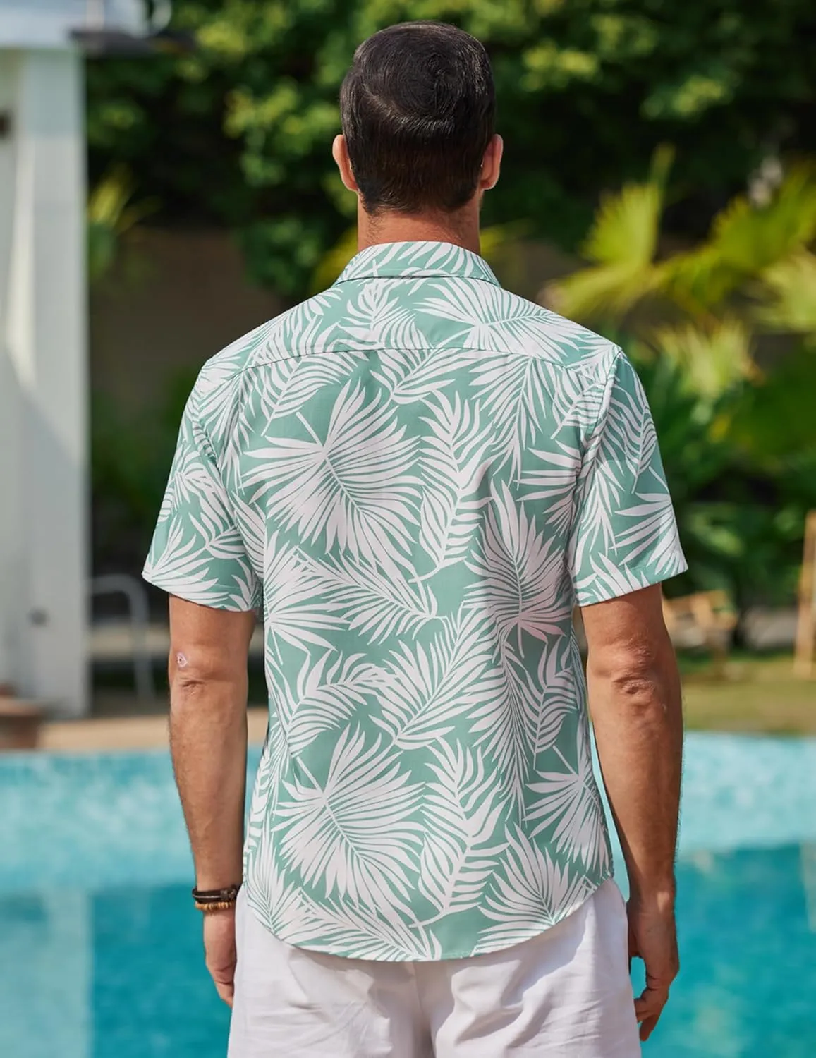COOFANDY Mens Hawaiian Shirts Short Sleeve Casual Button Down Tropical Beach Shirt