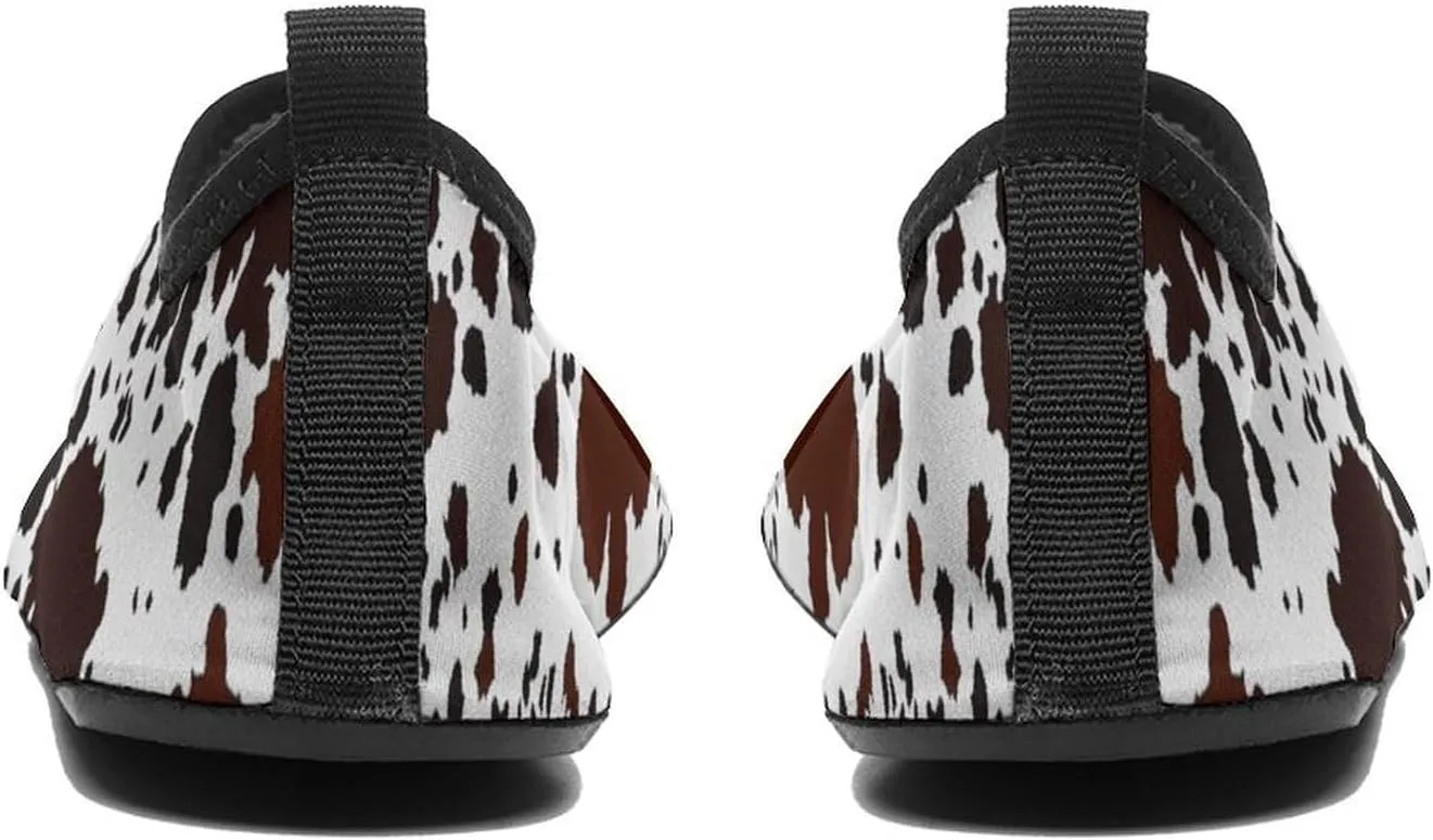Cow Pattern Wading Shoe Non Slip Water Shoes Quick Dry Barefoot Aqua Socks Rain Boots Walking Shoes Sport Footwear