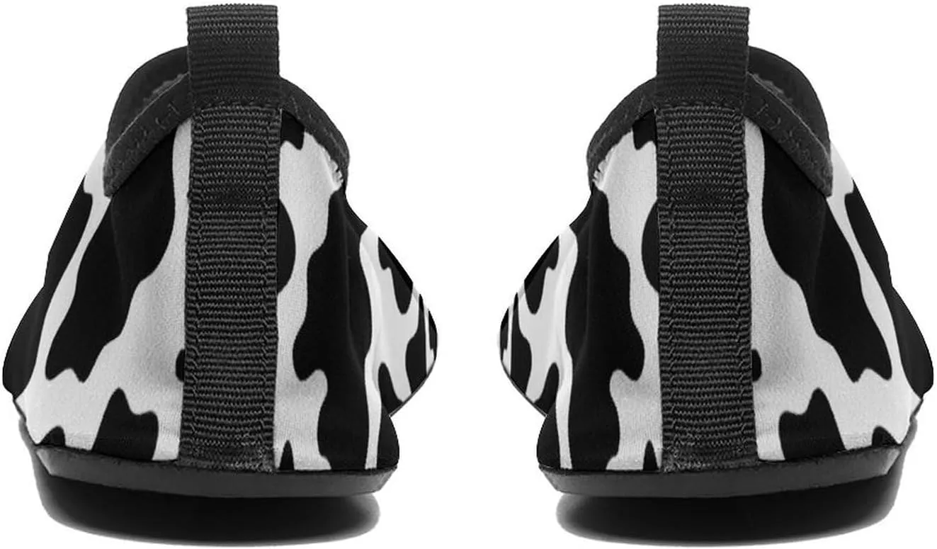 Cow Pattern Wading Shoe Non Slip Water Shoes Quick Dry Barefoot Aqua Socks Rain Boots Walking Shoes Sport Footwear