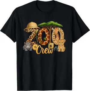 Crew Zoo Safari Animal Trip Family Shirt Zoo Adventure T-Shirt