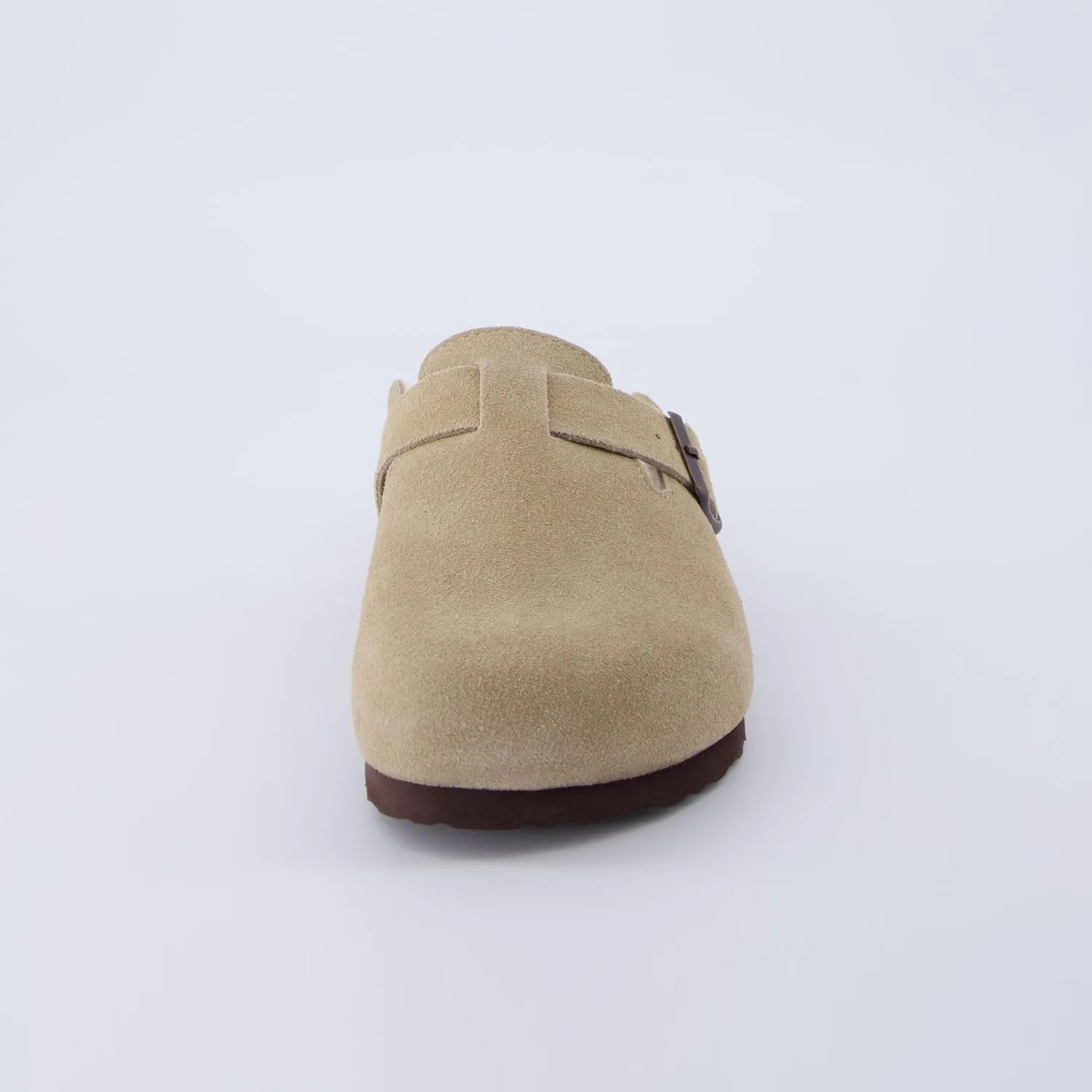 CUSHIONAIRE Women's Hana Cork footbed clog with Genuine Leather upper, Faux Fur lining, and  Comfort