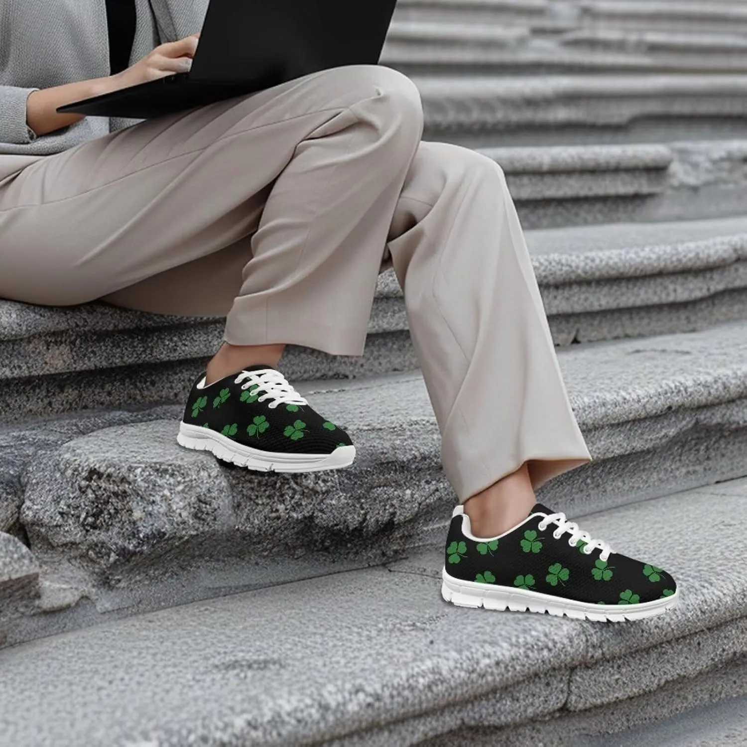 Cushioned Athletic Sneakers Low Top Casual Shoes for Men Lightweight Comfortable Non Slip Shoes for Workout US 5-14 White Sole