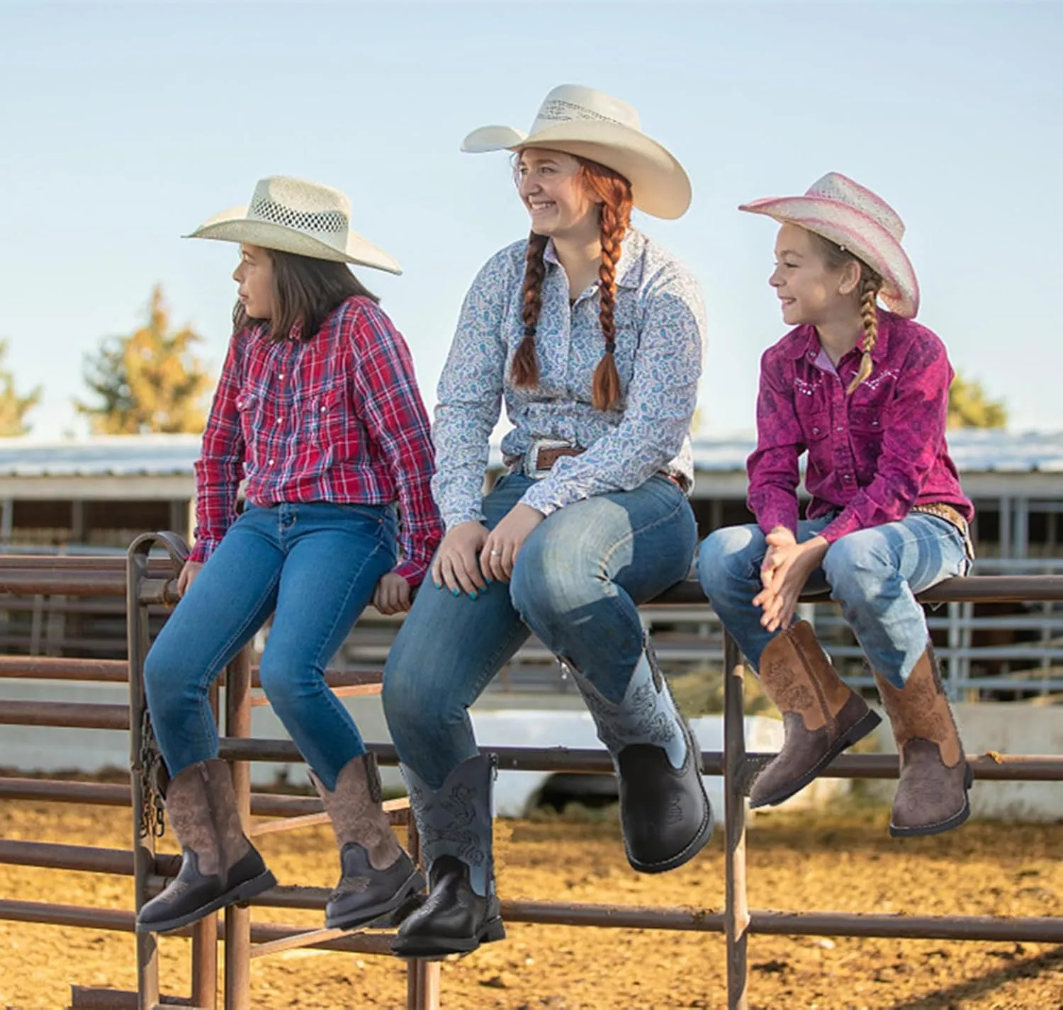 DADAWEN Kids Cowgirl Cowboy Western Boots Boys Girls Mid Calf Riding Shoes With Side Zipper (Toddler/Little Kid/Big Kid)