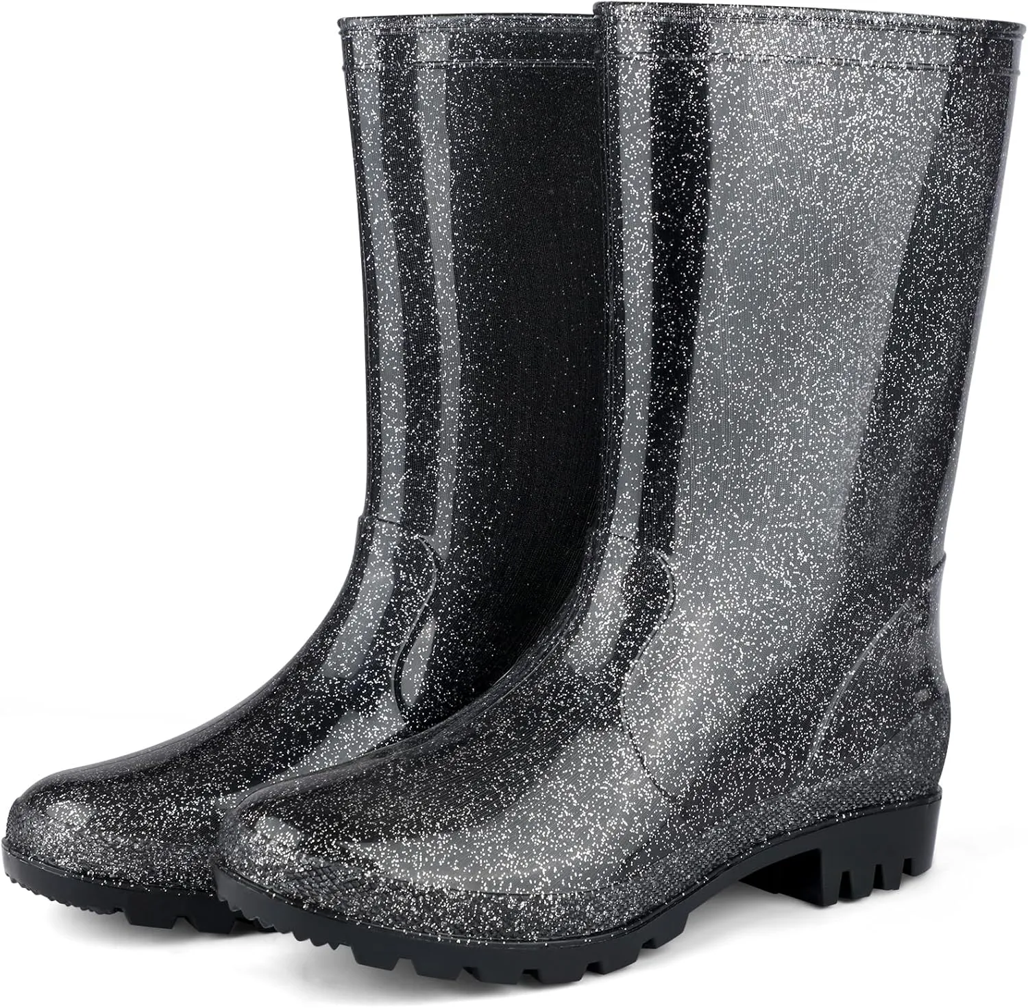 DaeRainy Women's Mid-calf Rain Boots Waterproof Non-slip for Gardens,Fishing,Farm,Outdoor Work Boots