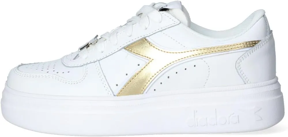 Diadora Women's Low-Top Sneakers Gymnastics Shoe, White, 5