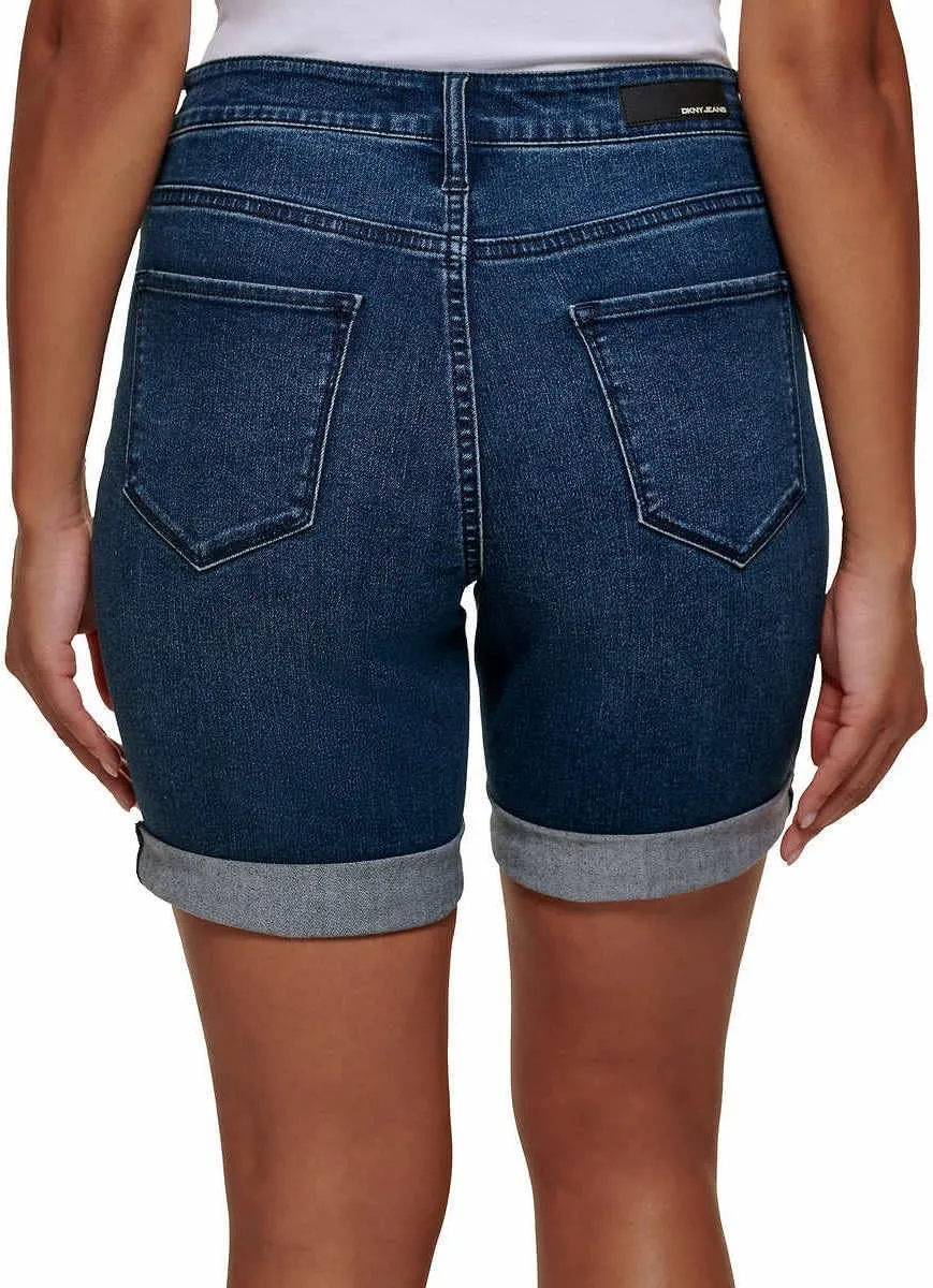 DKNY Jeans Womens Midweight Bermuda Jeans Short