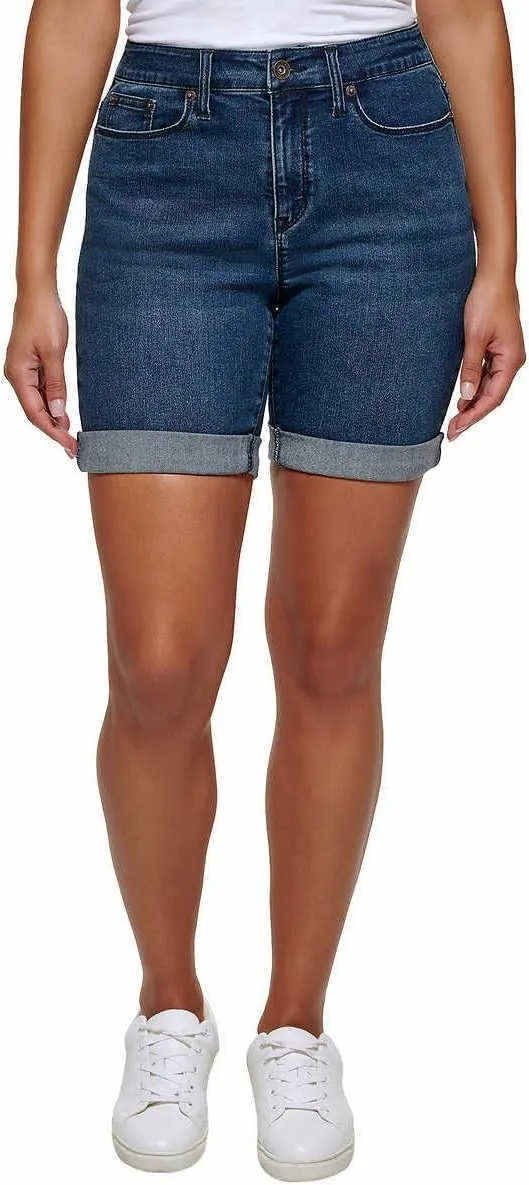 DKNY Jeans Womens Midweight Bermuda Jeans Short