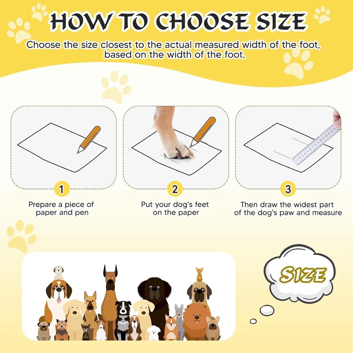 Dog Shoes, FISHOAKY Dog Shoes for Large Dogs, 360°Anti Slip Medium Dog Boots & Paw Protectors Winter Snowy and Summer Hot Pavement, Waterproof 4Pcs Dog Booties with Reflective Strips (Size 7)