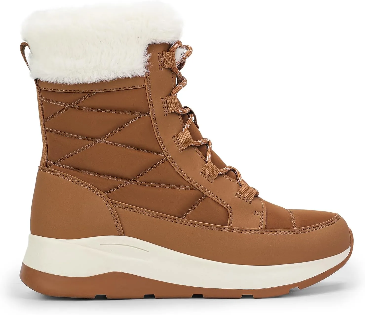 DREAM PAIRS Women's Winter Snow Boots Waterproof Lightweight Warm Faux Fur Lined Insulated Outdoor Ladies Mid-Calf Booties