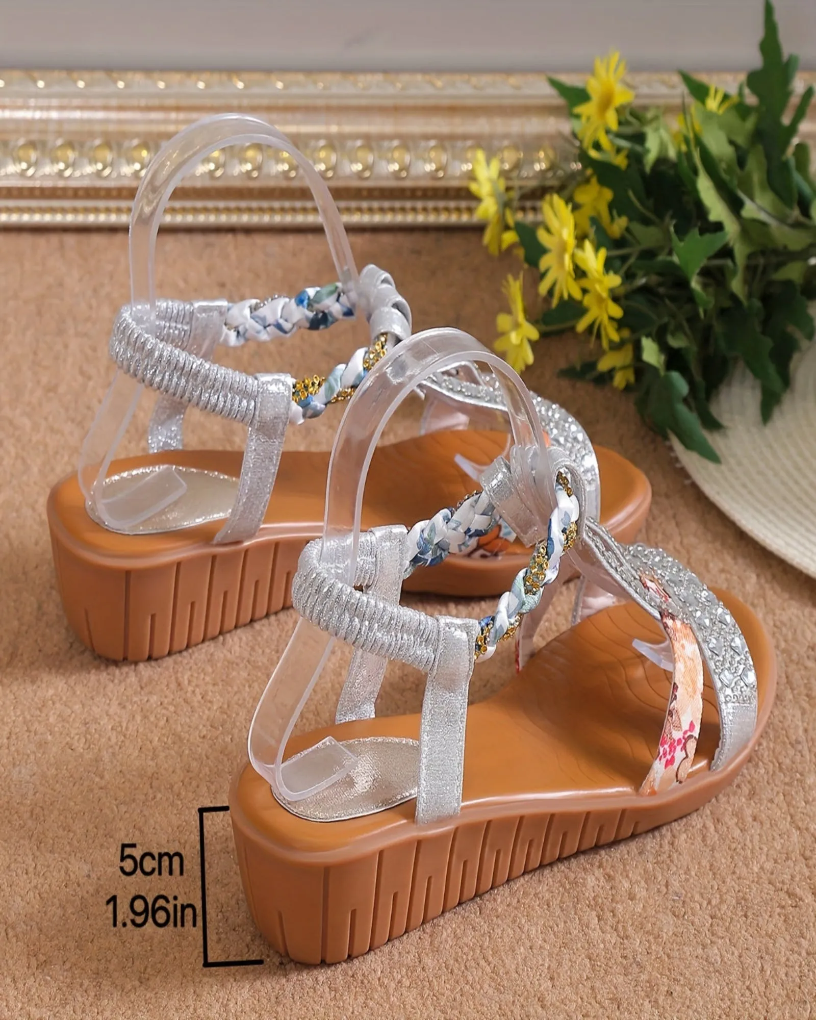 Emily – Stylish Bohemian Wedge Sandals
