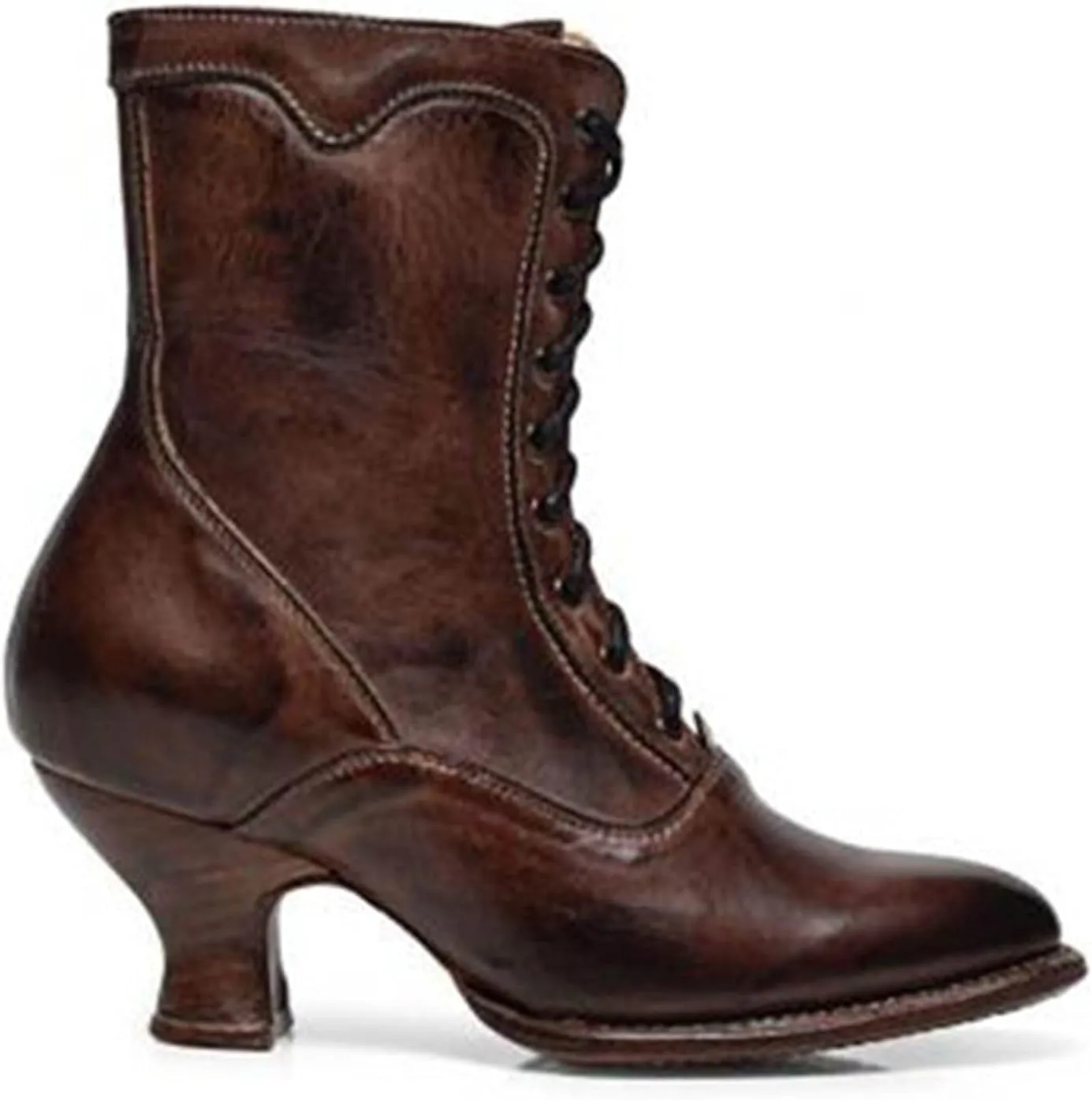 Erocalli Women Wedding Bridal Boots Victorian Boots Renaissance Boots Goth Witch Stuff Boots Lace Up Satin Lace Mid Calf Boot Tango Latin Ballroom Dance Evening Wedding Shoes
