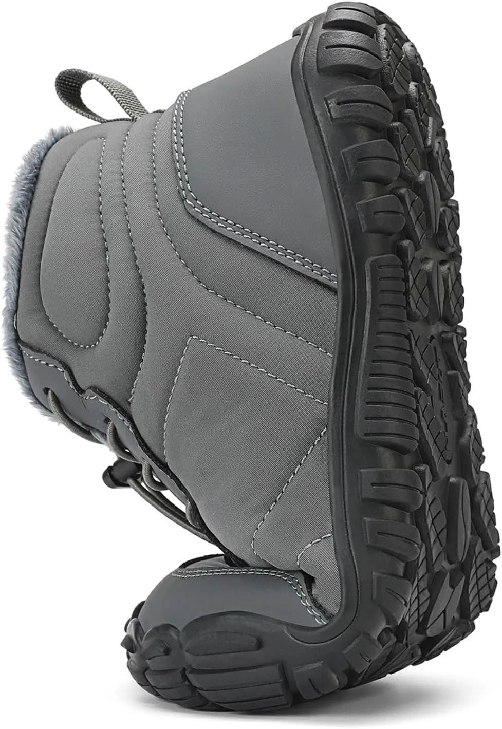 FLARUT Mens Womens Snow Boots Winter Shoes Warm Fur Waterproof Anti-Slip Outdoor Casual Ankle Sneakers