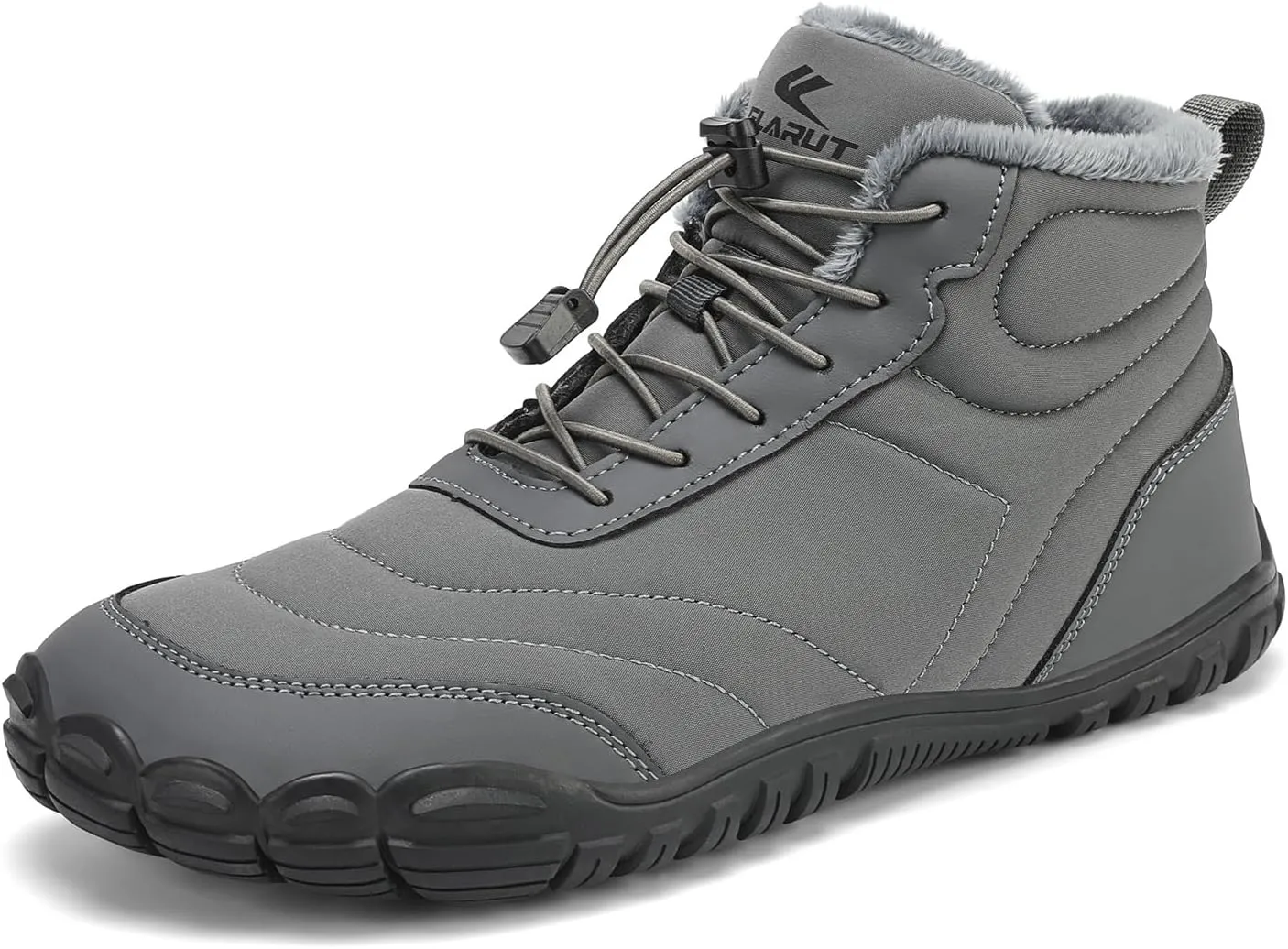 FLARUT Mens Womens Snow Boots Winter Shoes Warm Fur Waterproof Anti-Slip Outdoor Casual Ankle Sneakers