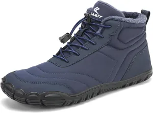 FLARUT Mens Womens Snow Boots Winter Shoes Warm Fur Waterproof Anti-Slip Outdoor Casual Ankle Sneakers