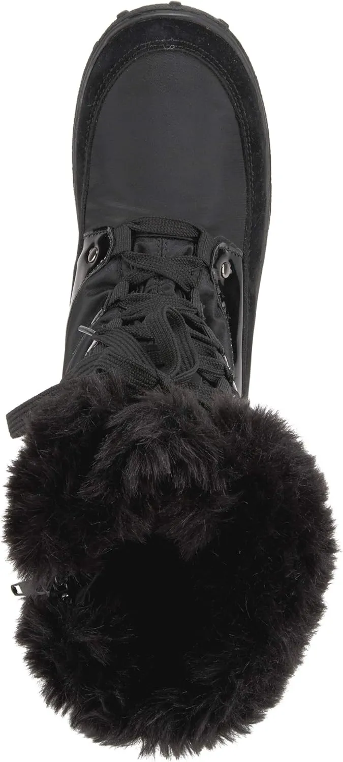 Flexus Spring Step Stormy Boots for Women - Waterproof Women's Snow Boots With Adjustable Lace and Zippers - Faux Fur Winter Boots for Outdoor