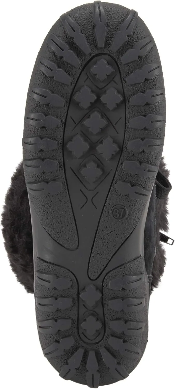 Flexus Spring Step Stormy Boots for Women - Waterproof Women's Snow Boots With Adjustable Lace and Zippers - Faux Fur Winter Boots for Outdoor