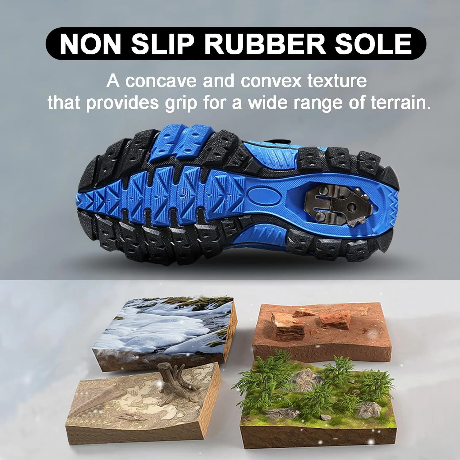 FLIOZY Kids Hiking Boots Boys Girls Winter Snow Boots Non Slip Warm Snow Sports Shoes Outdoor Walking Climbing Sneaker
