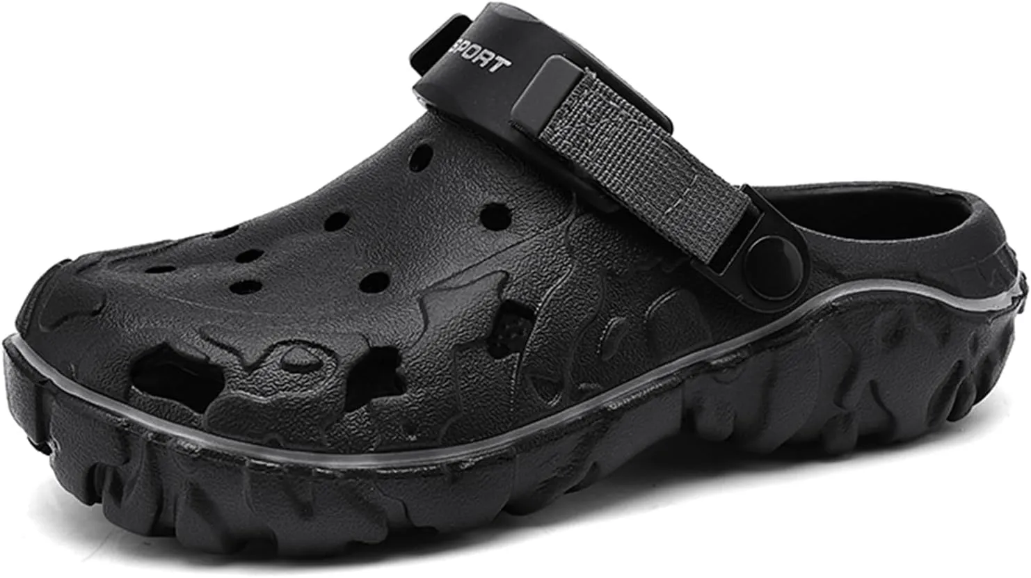 FLIOZY Mens Casual Sandals Breathable Clogs Walking Mules Sneakers Open Back Slip On Shoes Hollow Out Slippers