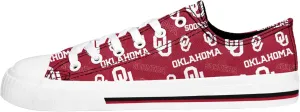 FOCO womens Ncaa College Team Logo Fashion Low Top Canvas Sneakers Shoes