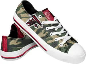 FOCO Women's NFL Camo Low Top Canvas Sneakers Shoes
