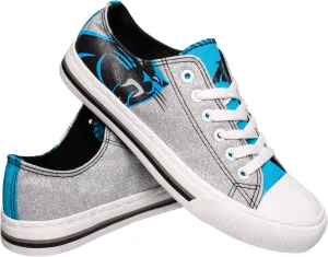 FOCO Women's NFL Team Logo Ladies Fashion Glitter Low Top Canvas Sneakers Shoes Dallas Cowboys Shoes-10/XXL
