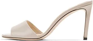 FOWT Women Peep Toe Mules Stiletto High Heels Sandals Party Evening Prom Office Comfort Casual Shoes Full Size 4-15 M US