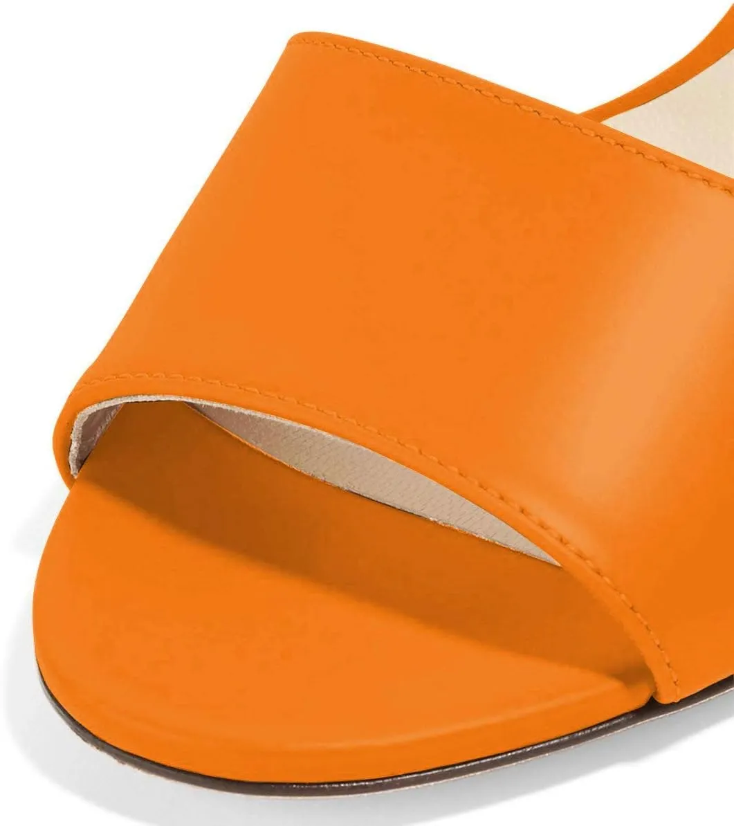 FOWT Women Peep Toe Mules Stiletto High Heels Sandals Party Evening Prom Office Comfort Casual Shoes Full Size 4-15 M US
