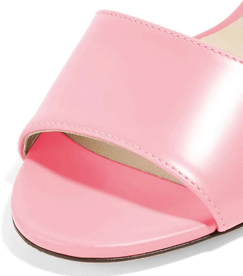 FOWT Women Peep Toe Mules Stiletto High Heels Sandals Party Evening Prom Office Comfort Casual Shoes Full Size 4-15 M US