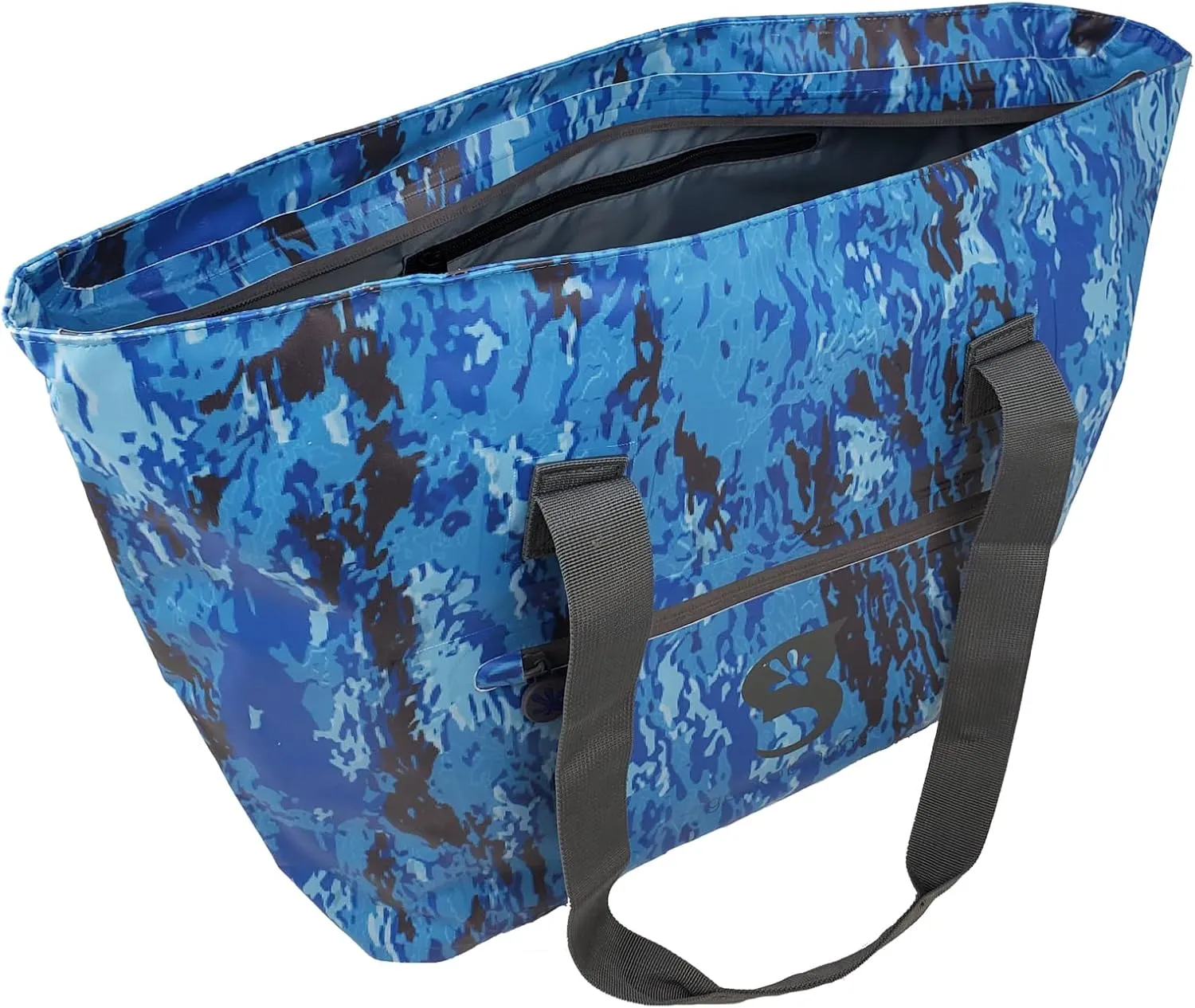 geckobrands Waterproof Escape Beach Tote – Spacious Travel Beach Bag with Hidden Pocket and Long Handles for Easy Carrying