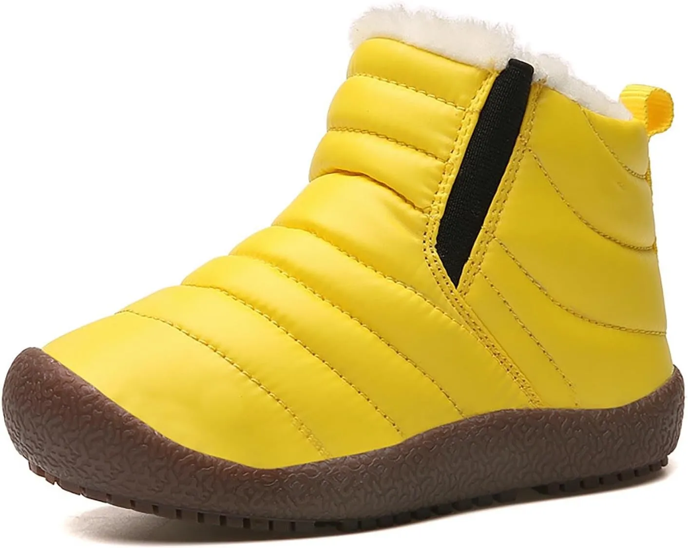 Girls and Boys Snow Fashion Ankle Boots Warm Fuzzy Walking Outdoor Shoes with Zipper (Baby/Toddler/Little Kid)