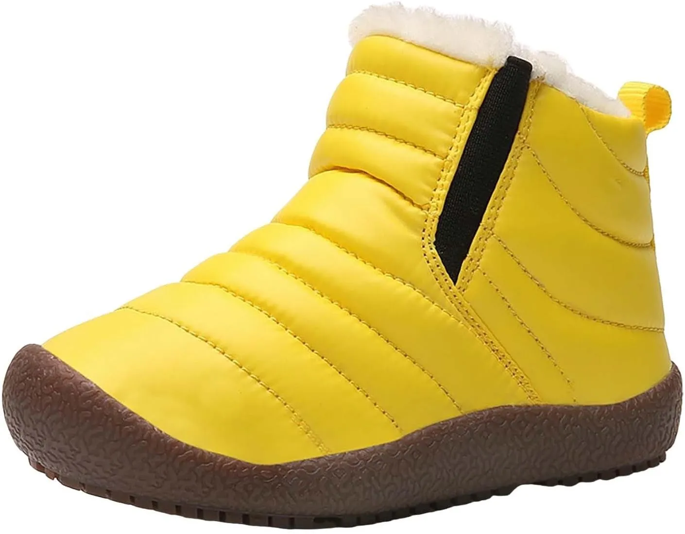 Girls and Boys Snow Fashion Ankle Boots Warm Fuzzy Walking Outdoor Shoes with Zipper (Baby/Toddler/Little Kid)