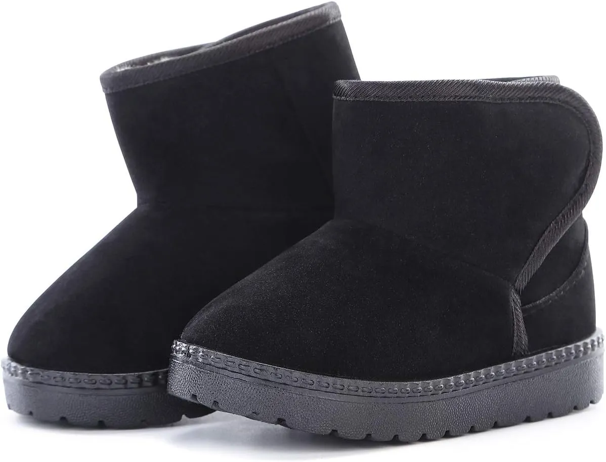 Girls Boys Warm Winter Boots Kids Outdoor Snow Boots(Toddler/Little Kid)